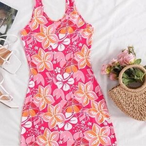 Hibiscus mini dress